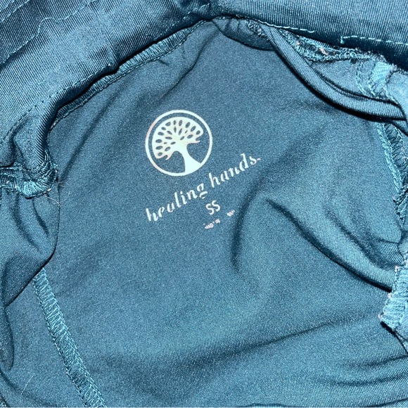 Healing Hands Dante Jogger Scrub Pants SMALL SHORT Caribbean Blue - Picture 2 of 4